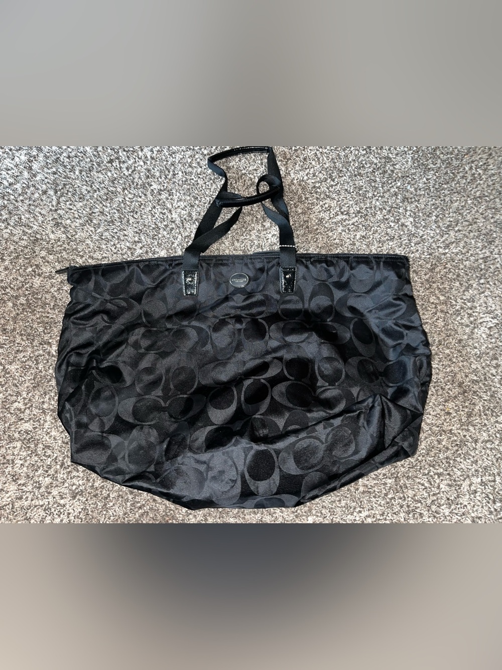 Black Coach Weekender Bag